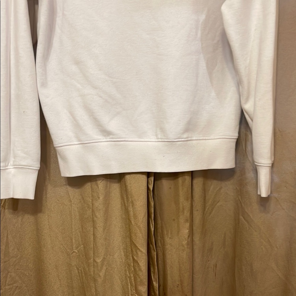 Men's White Graphic Tupac Shakur Sweater White/Black Long Sleeve REFER 2 STAIN - Picture 9 of 10